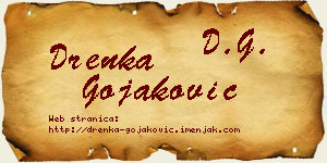 Drenka Gojaković vizit kartica
